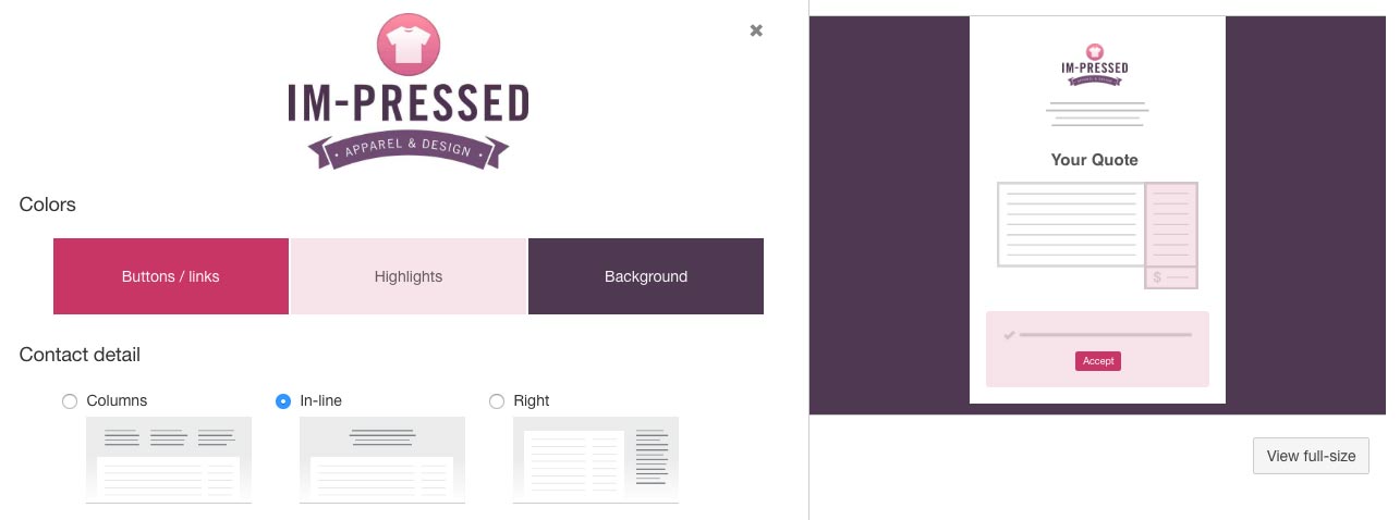 Layout Preview