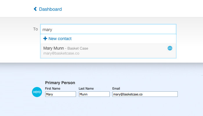 Lookup Contacts from Xero