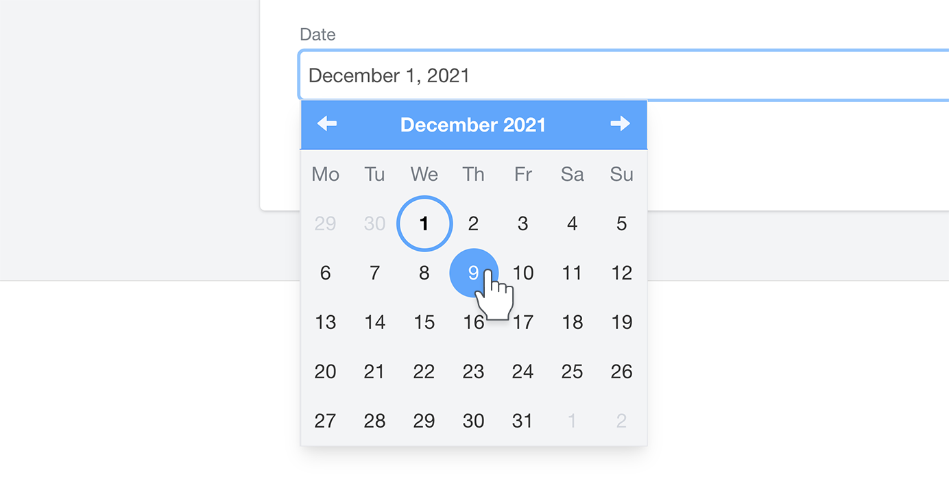 Calendar Date Picker