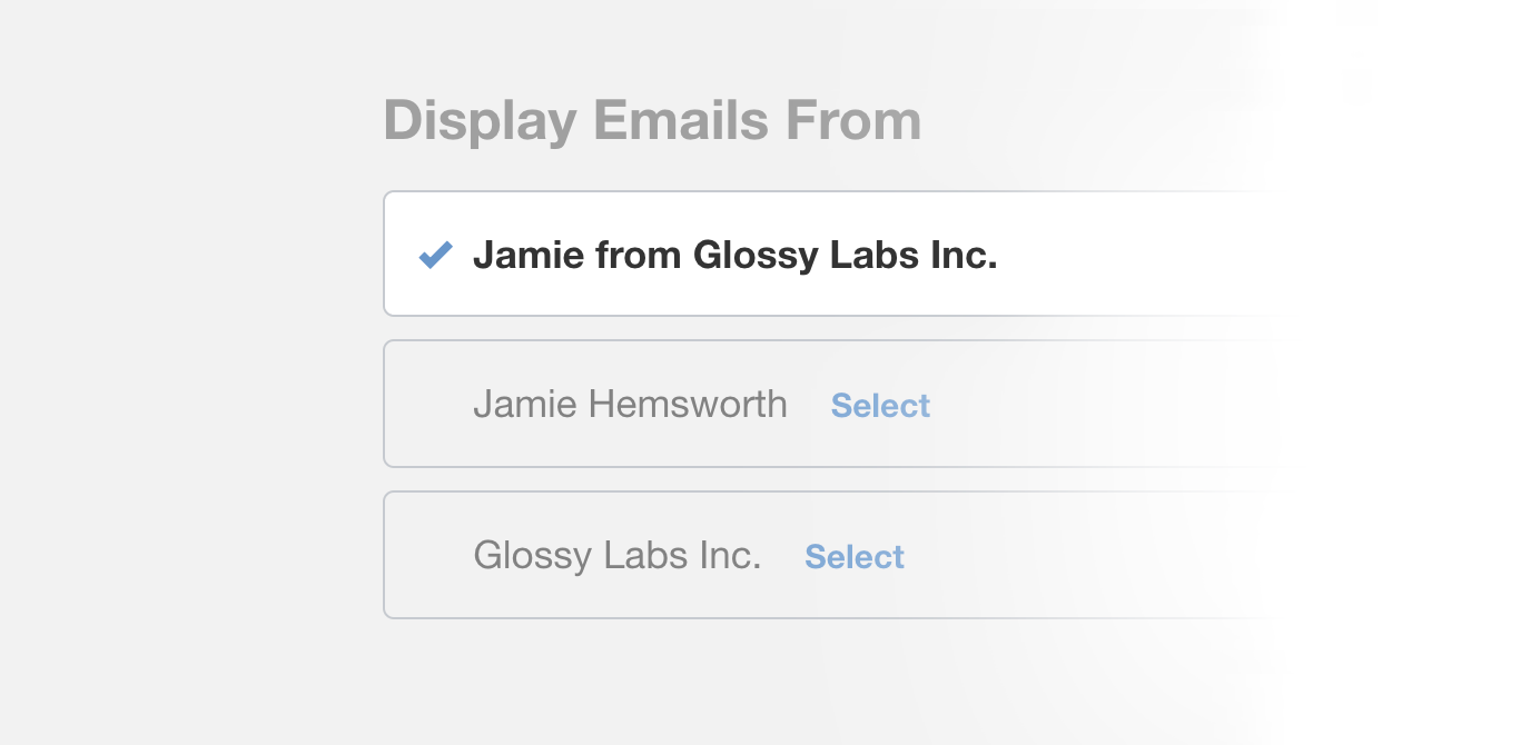 Display Emails From