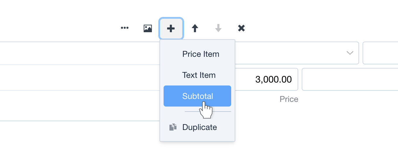 Subtotal Select