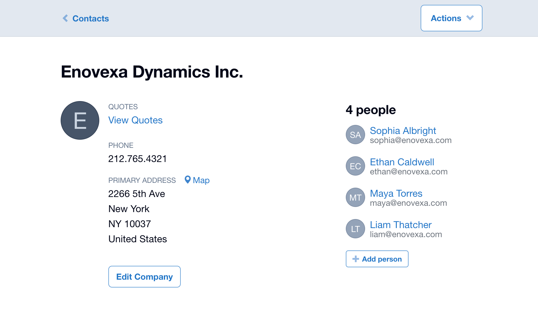 Contacts - Company with People