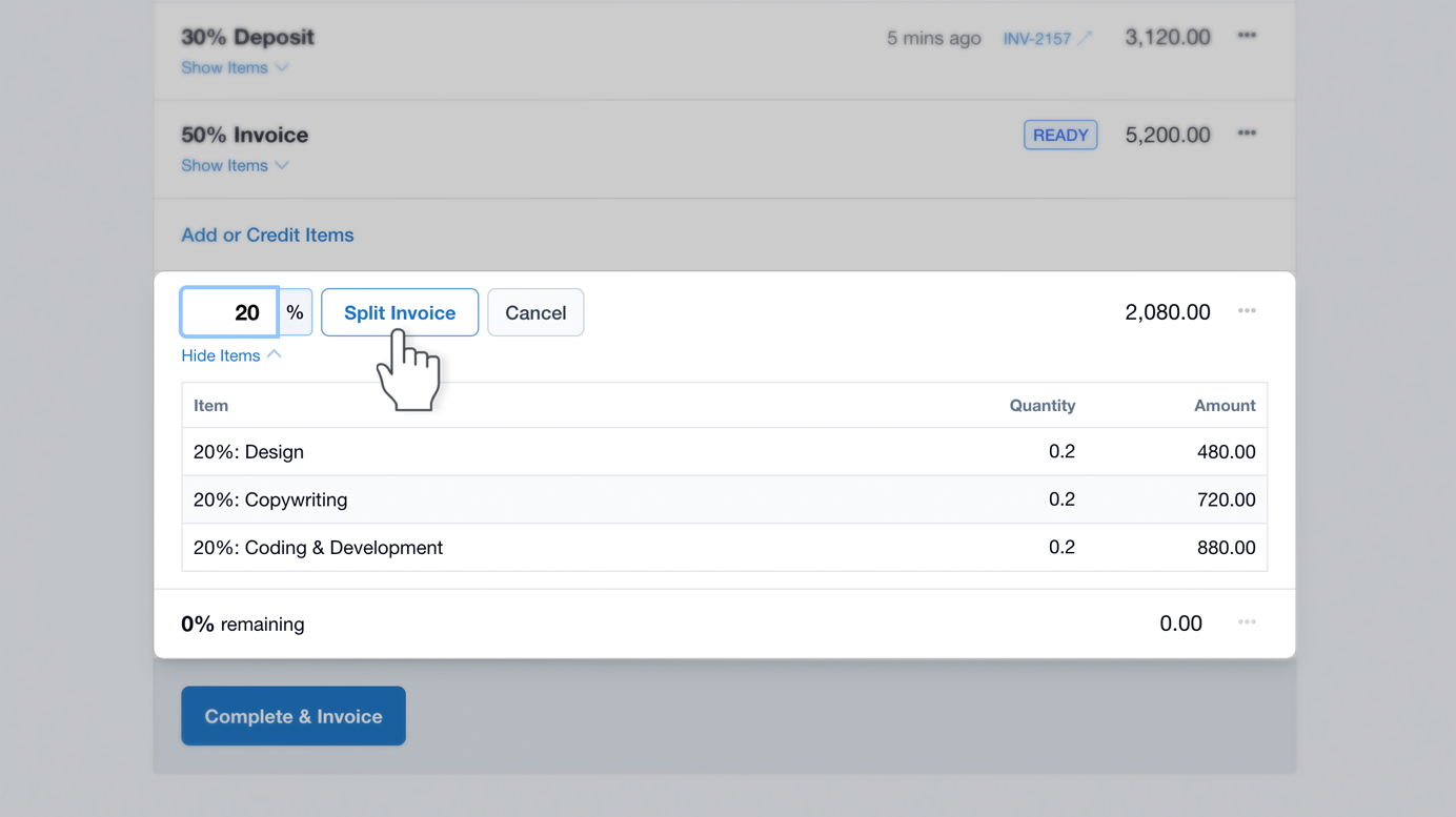 Progress Invoicing by Percentage Progress Invoicing by Percentage
