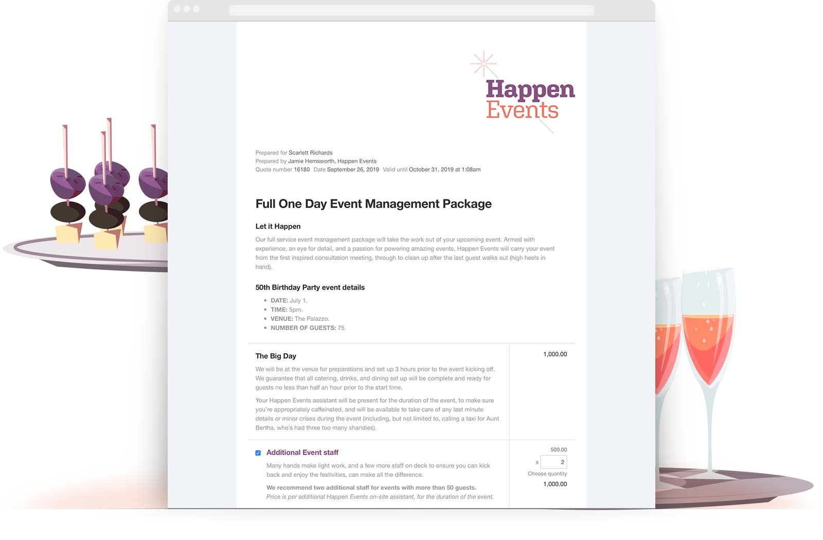 Event Management example