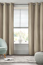 Full length custom made curtains in thick deluxe fabric