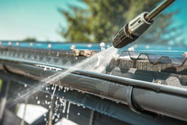 Gutter cleaning process